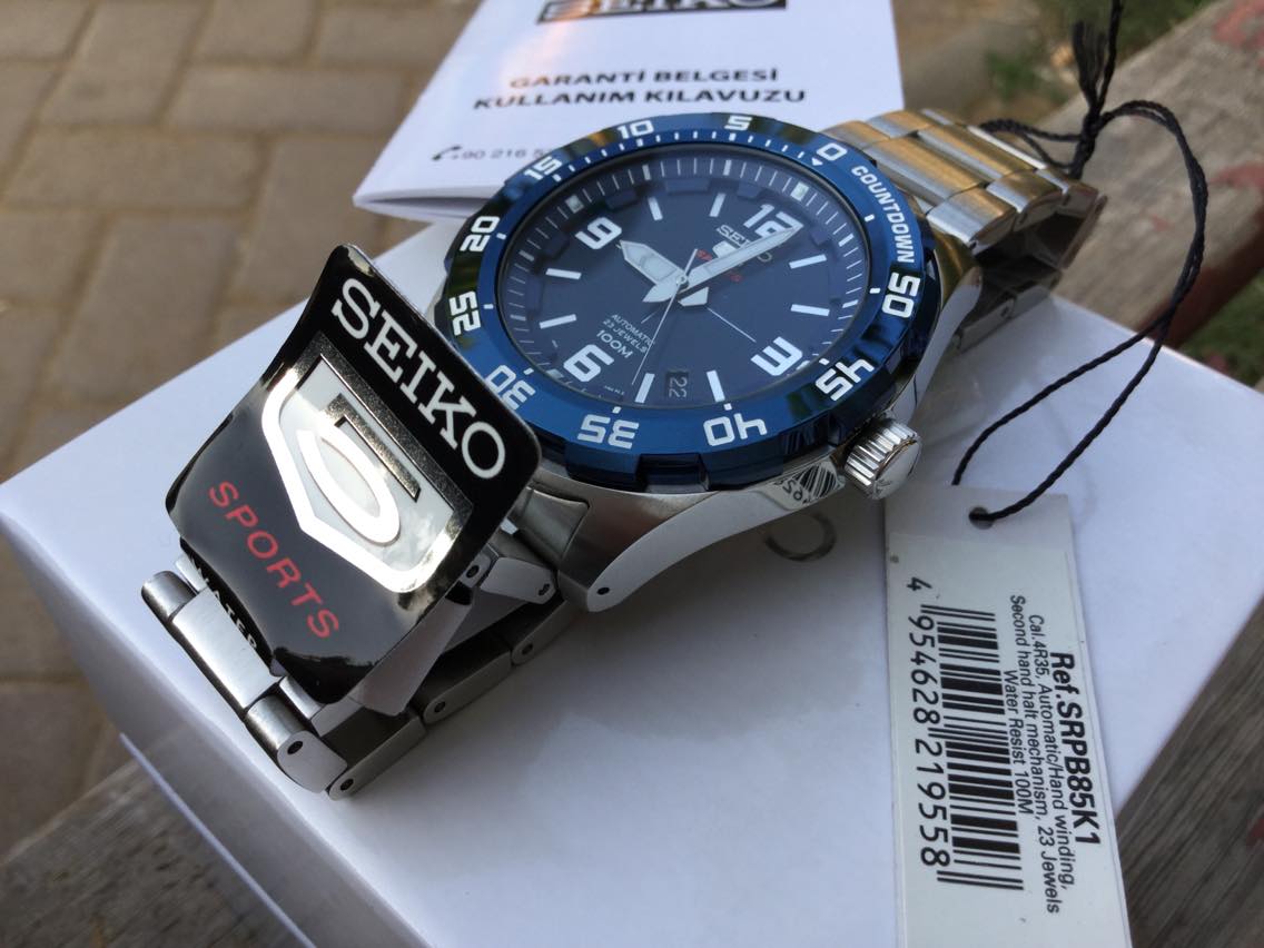 Seiko 5 Sports Otomatik Saat SIFIR KUTULU JELATİNLİ