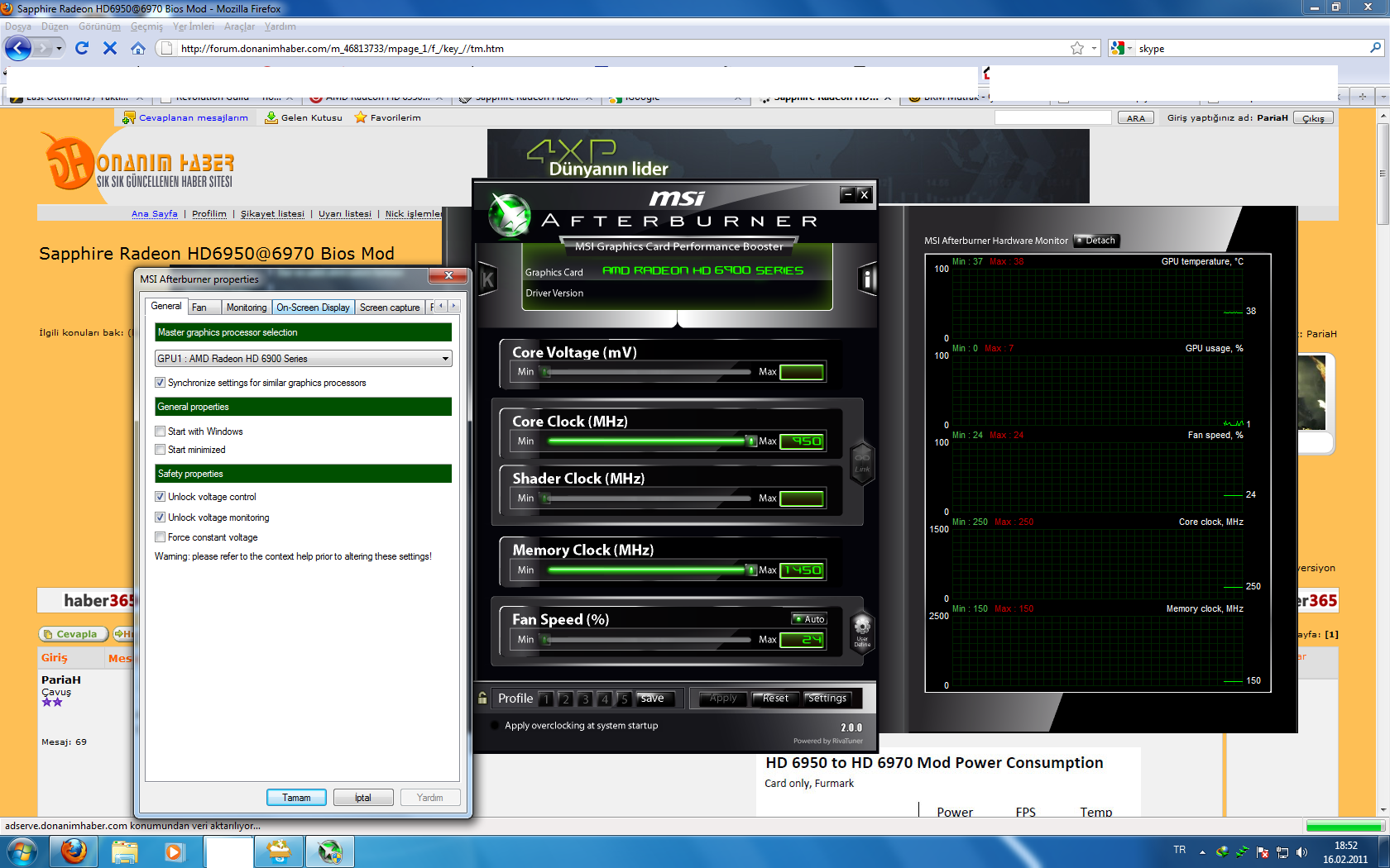  Sapphire Radeon HD6950@6970 Bios Mod