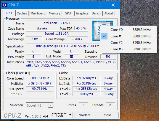 Satıldı  Intel Xeon E3-1260L V5 skylake (İ7 6700) & Asus E3 PRO Gaming V5