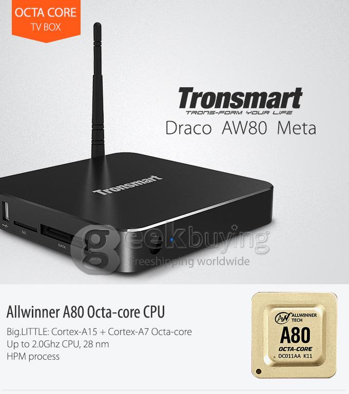  Tronsmart Draco AW80 Meta Allwinner A80 Octa Core Android 4.4