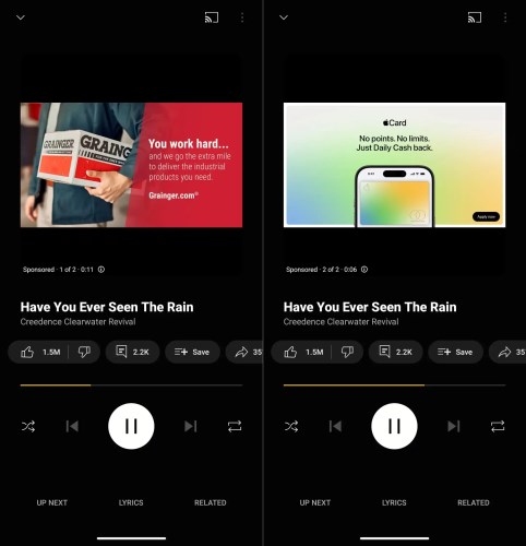 YouTube Müzik uygulamasında reklamların sayısı artırıldı