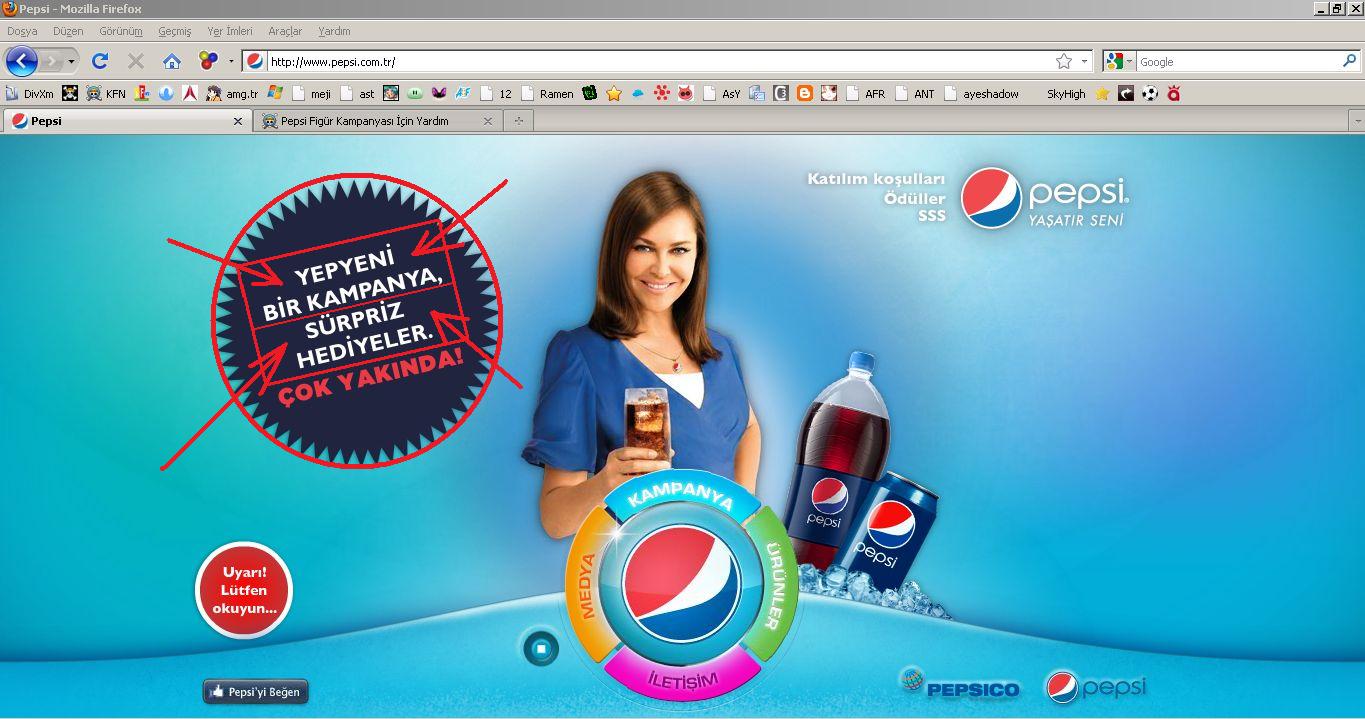  Pepsi Figür Kampanyası İçin Yardım