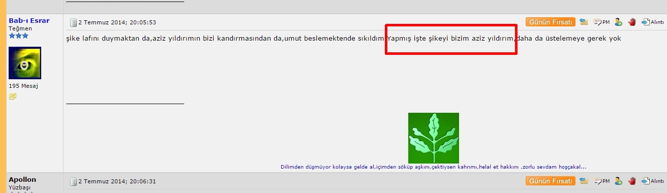  Foruma yazanlar ve yazılanların profili....