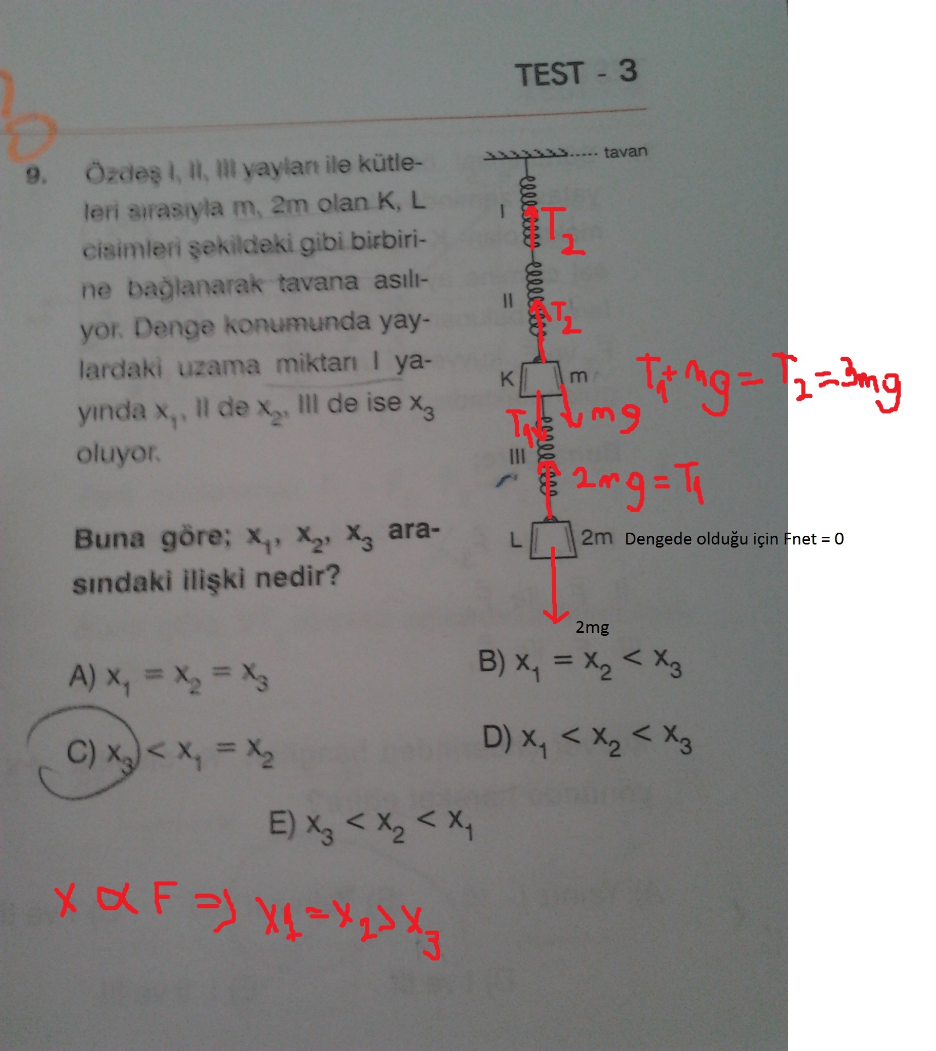  Fizik 2soru (kolay ama doğru cevap bulamadm)