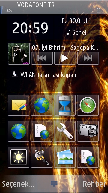  Güncellendi.Nokia 5800,5530,n97,5230 ve tüm s60_v5 'ler için FULL Tema