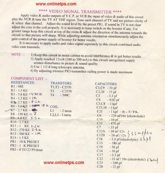  UT-66 Video Sender (VHF)
