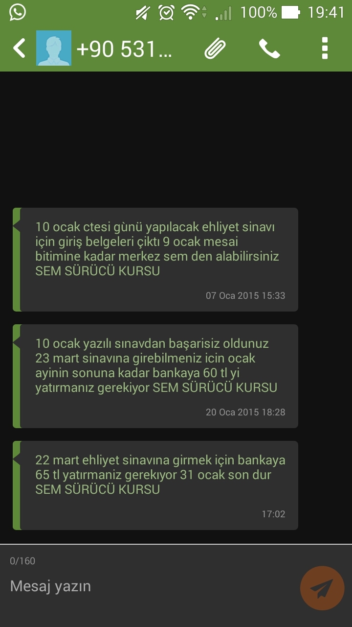  Sınav Giriş Belgesi PARASI !! 50TL