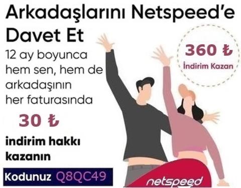 [NETSPEED] ARKADAŞINI GETİR REFERANS KAMPANYASI [ANA KONU]