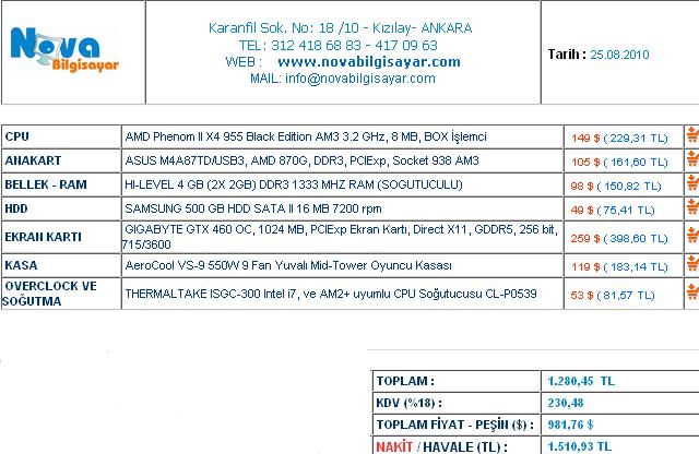  1500 TL CİVARINDA PC