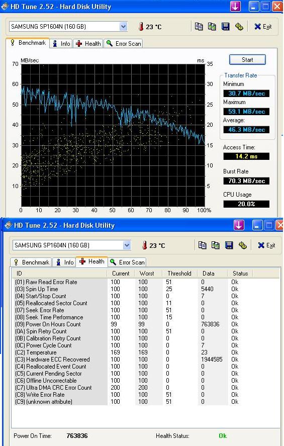  HD tune programlı ile harddisk testi resimli anlatım