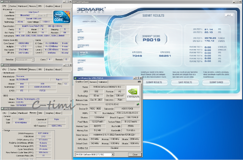  Asus 8800GTS 512MB/Overclock