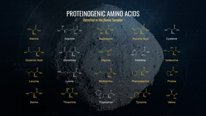 NASA, Bennu asteroidinde yaşamın yapı taşlarını buldu