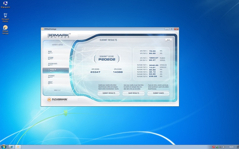  3DMARK VANTAGE SONUÇLARINIZ BURAYA