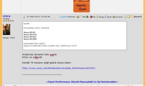  Asus K53SV KULLANICI PLATFORMU
