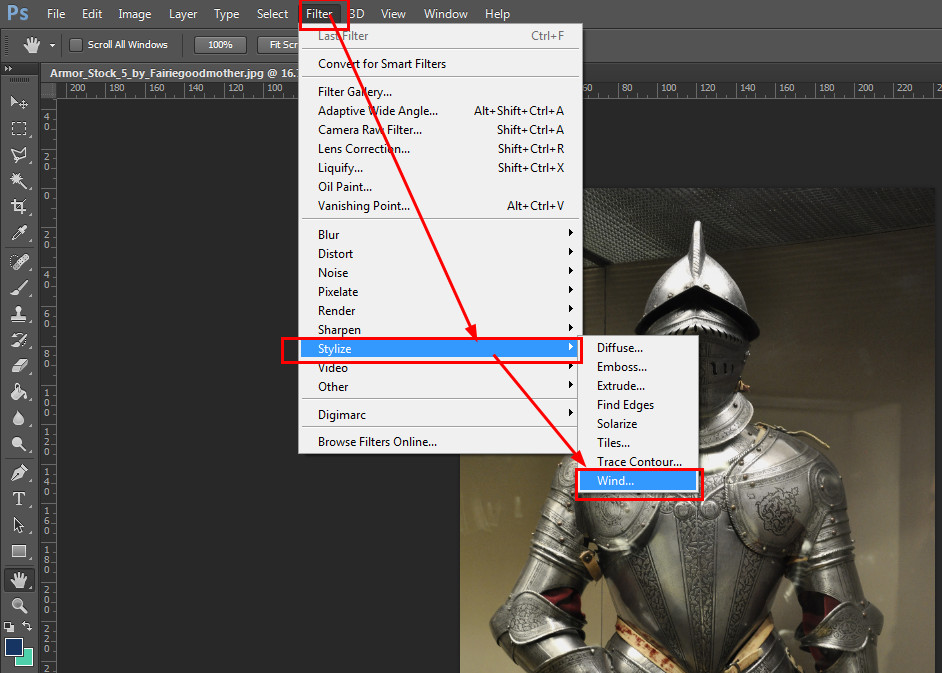  Photoshop Wind Effect