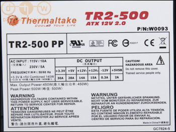 Схема thermaltake tr2 rx 1000w