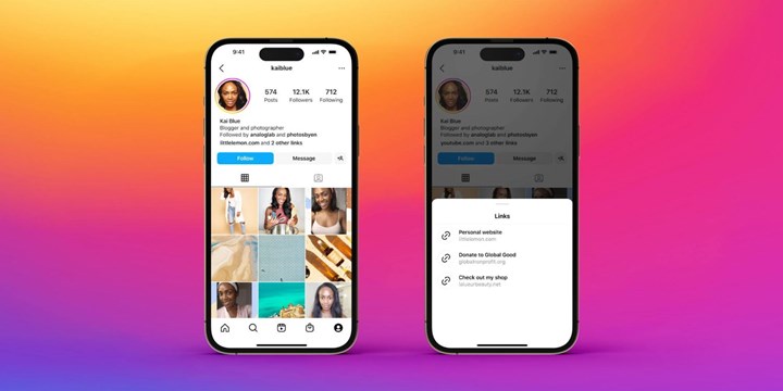 Instagram'ın yeni özelliği: Biyografiye birden fazla link ekleme