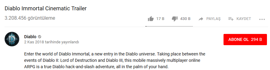 Kotaku: Diablo IV Duyurusunun BlizzCon 2018'de Yapılması Planlanıyordu, Son Anda Vazgeçildi