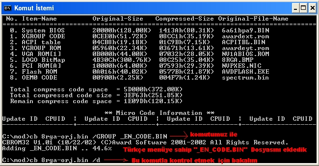 Bios menüsünü türkçeleştirme ve bios mod