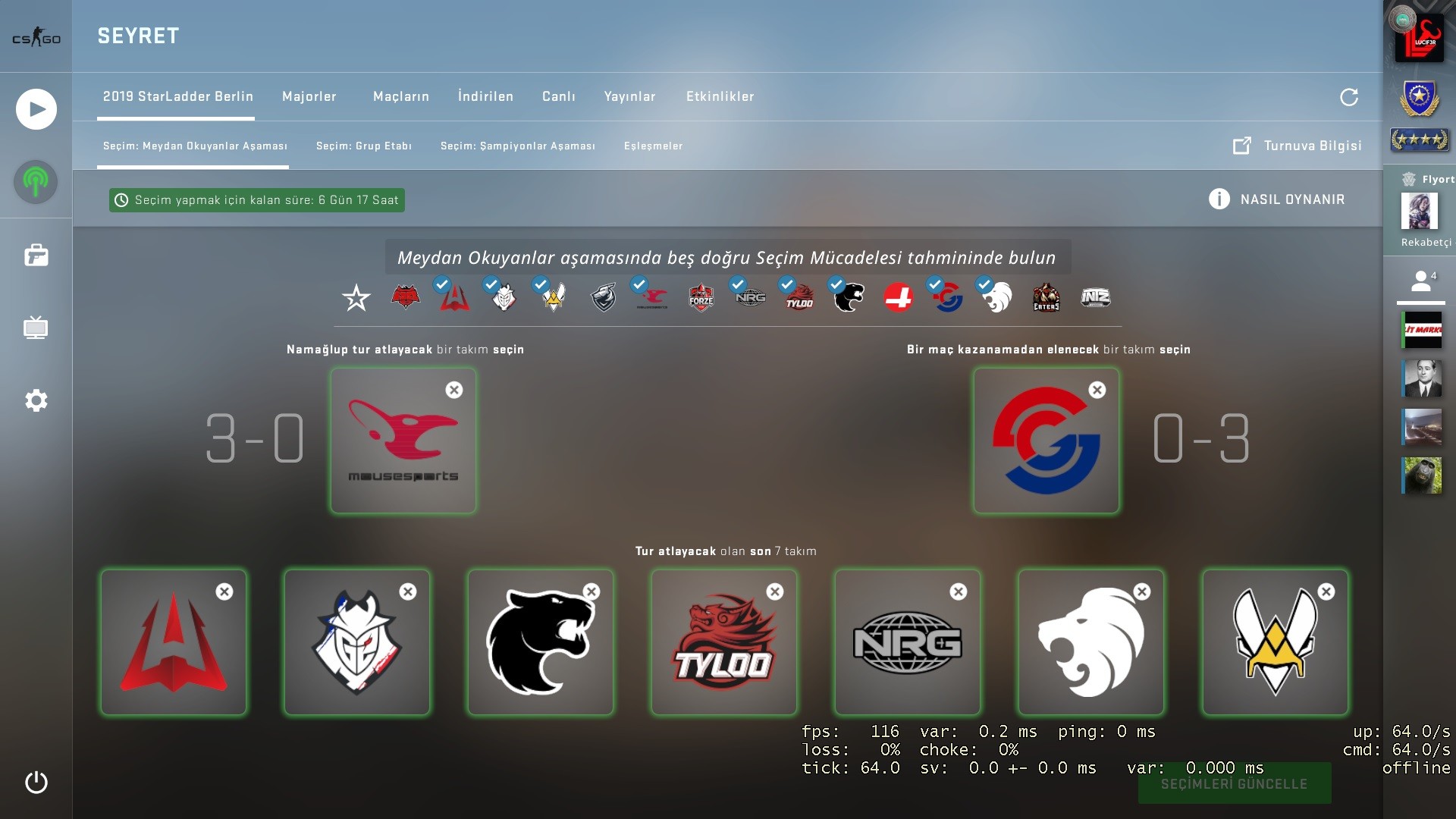 Berlin 2019 Starladder Turnuvası Başlıyor! Bilet Alımı Pick'em Tahminleri