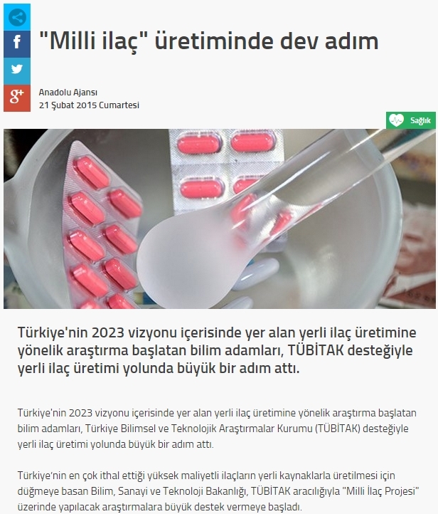  İlaç üretiminde dev adım