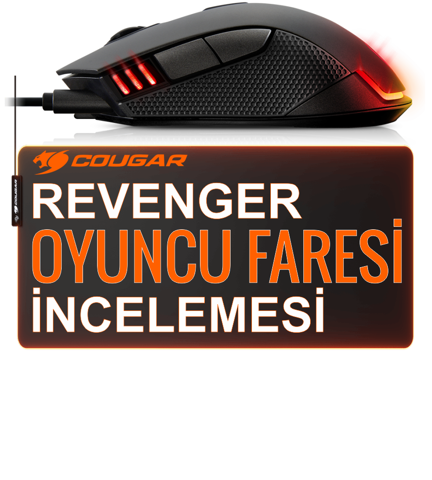 Cougar REVENGER Oyuncu Faresi İNCELEMESİ [1Ms/1000HZ/12.000DPI/RGB]