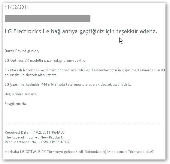  LG OPTIMUS 2X TEGRA 2  | 8 GB | HDMI OUT | 8 MP-AF  | 1080p (ICS ÇIKTI!)