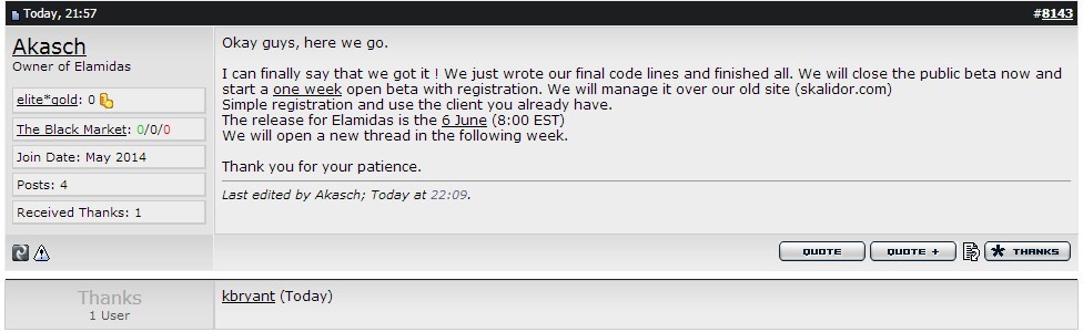 Sıradaki Popüler Server => ELAMIDAS!