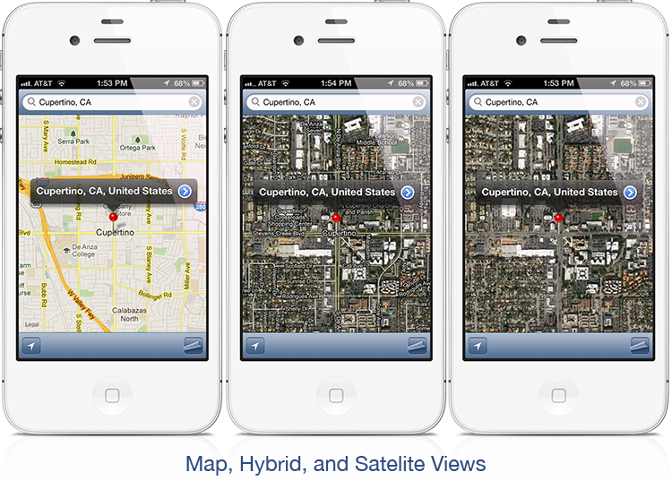  iOS6'da Google Map isteyenlere: ClassicMap