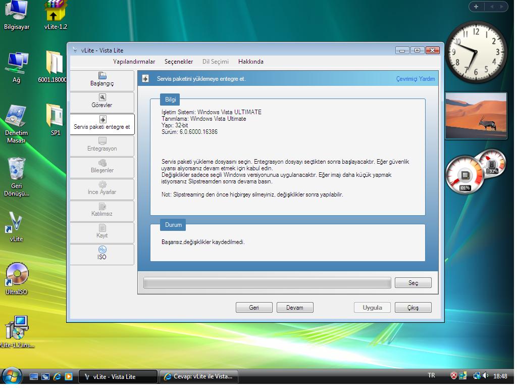  vLite ile Vista SP1 Entegre (Resimli Anlatım)