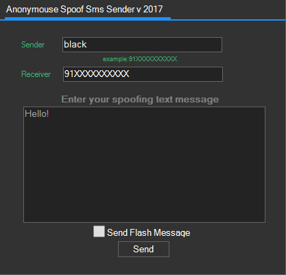 Anonymouse Spoof Sms Sender