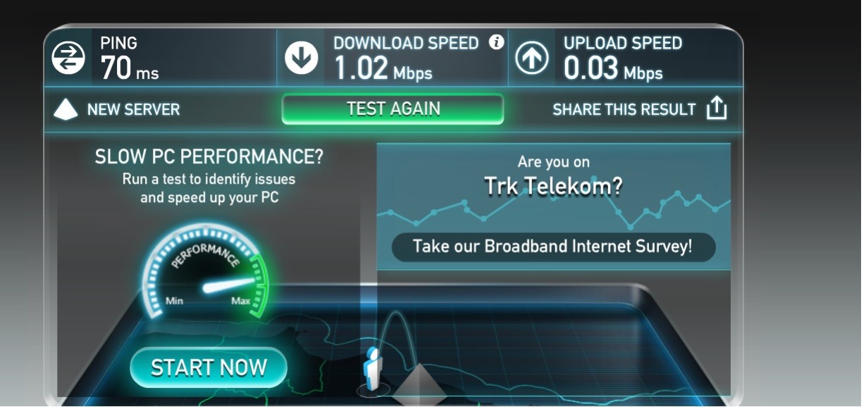 VPN lere çözüm bulunmuş.Herkesin interneti 1 mbit yapıldı :)