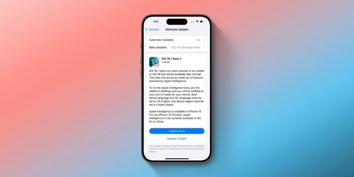 iPhone 15 Pro'ya özel güncelleme: iOS 18.1 developer beta 2 yayınlandı