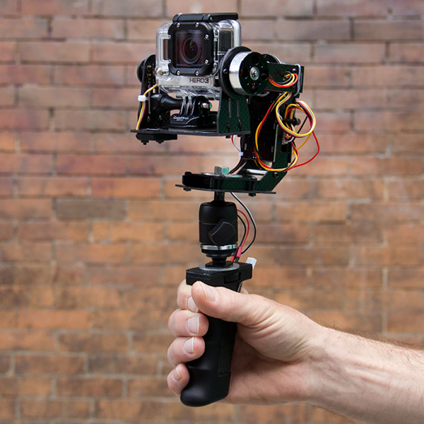 GoPro kameralar için motorlu görüntü sabitleme aparatı: STABiLGO
