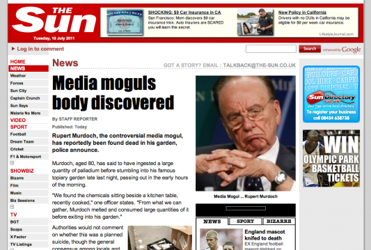 News Corporation'a bağlı 3 gazetenin sitesi hacklendi