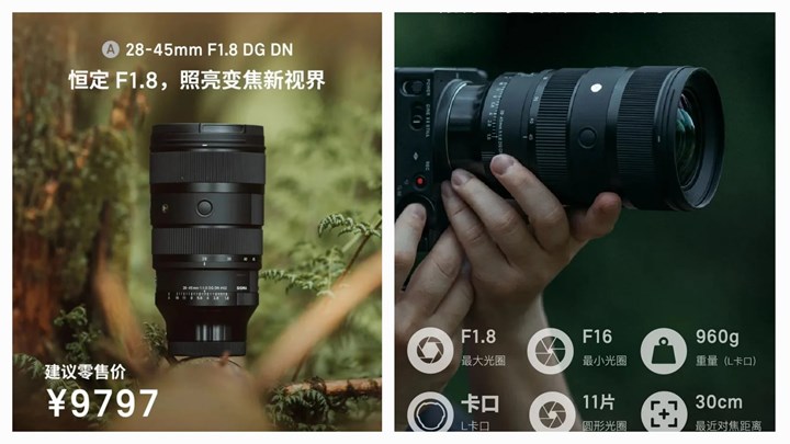 Sigma dünyanın ilk tam kare F 1.8 zoom lensini duyurdu