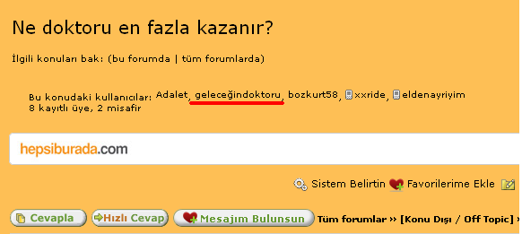  Ne doktoru en fazla kazanır?