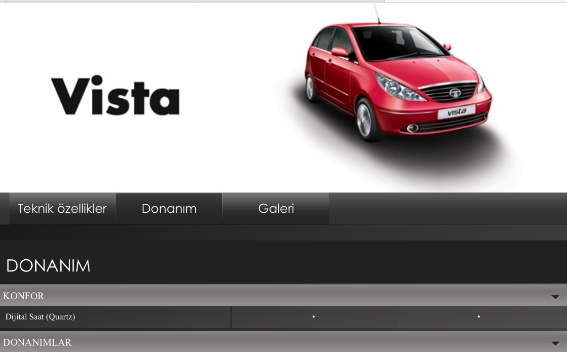  Sıfır km Tata Vista 1.3 Multijet 95 Hp 35.000 TL BEDAVA