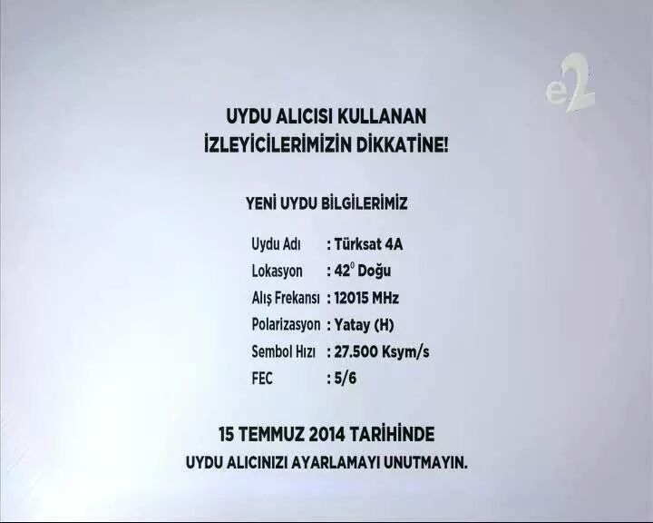 17 EYLÜLÜ 18 EYLÜLE BAĞLAYAN GECE TURKSAT 2A DAN 4A YA KANALLARIN AKTARILMASI>>>ANA KONU<<<