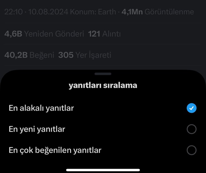 X (Twitter), artık yanıtları filtrelemenize izin veriyor