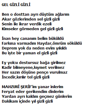 TÜRKÜ DİNLEMEK İSTEYENLER (TÜRKÜ DOSTLARI)