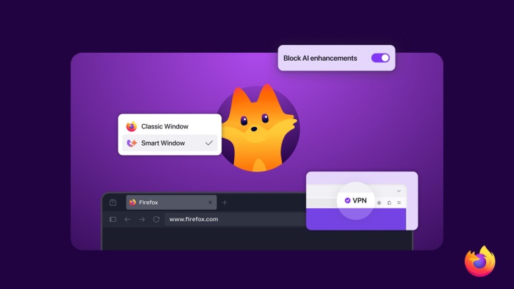 Firefox'a dev güncelleme: Ücretsiz VPN, yapay zeka kontrolleri ve dahası