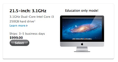 Apple'ın eğitime odaklı iMac bilgisayarları satışta