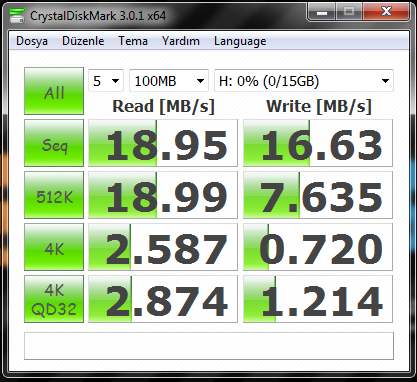  FLASH DISK TEST BAŞLIĞI!!!