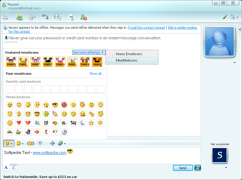  Windows Live Messenger (formerly MSN Messenger) 8.0.0812