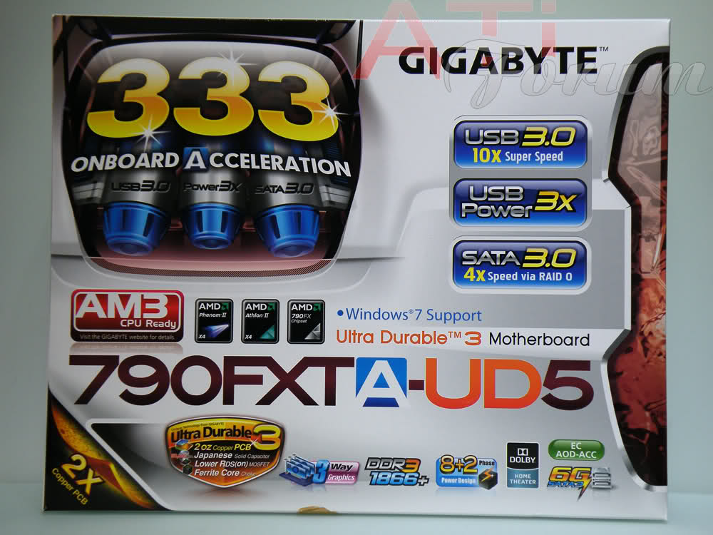 GIGABYTE 790FXTAUD5 Anakart (USB 3.0, Sata 3 destekli) (Satılık