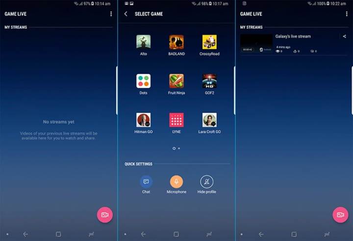 Samsung mobil cihazlardan oyunlarınızı canlı yayınlayabilirsiniz