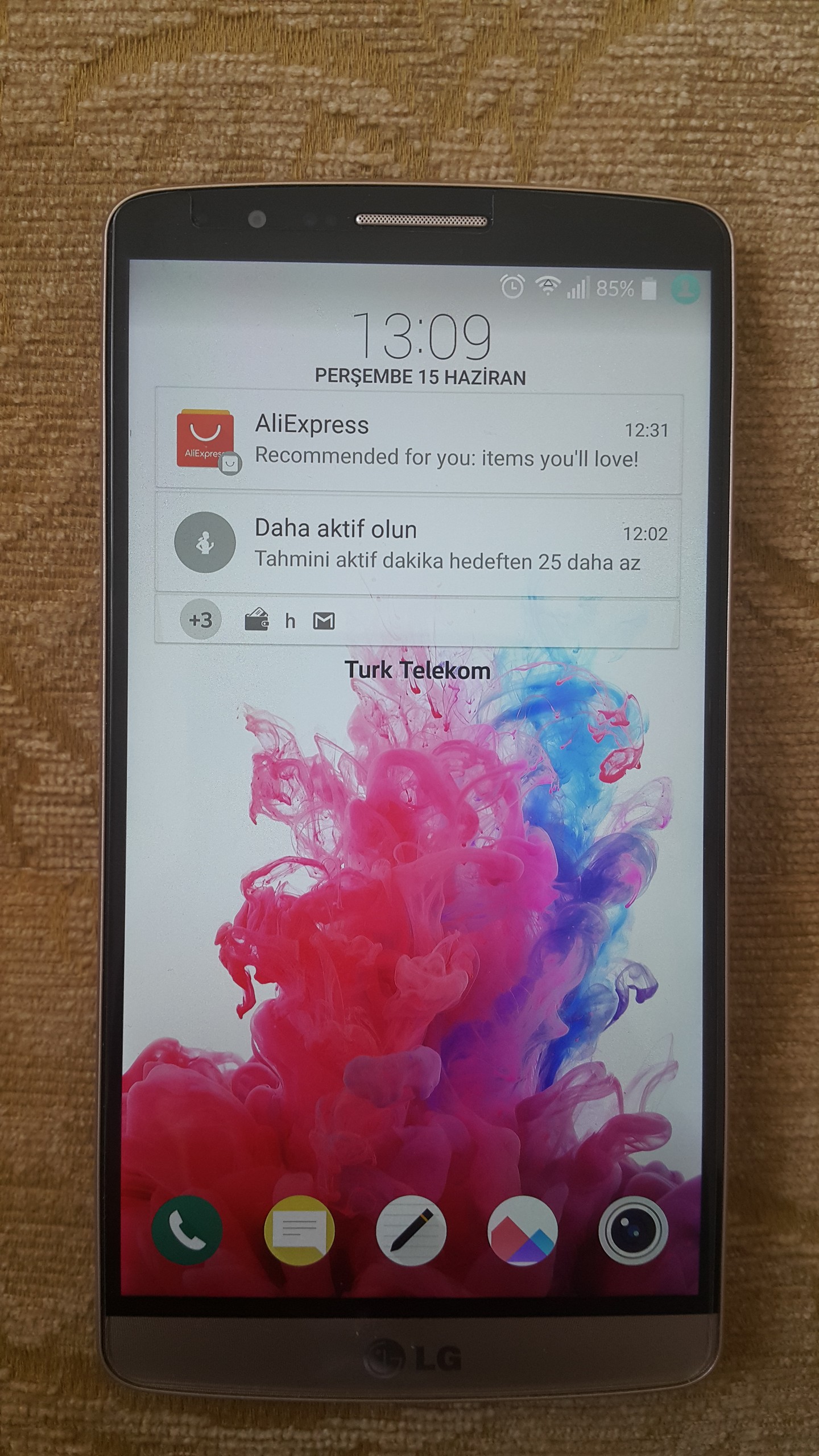 Tertemiz lg g3 16 gb 525 tl(batarya yeni) yeni fotoğraflar eklendi