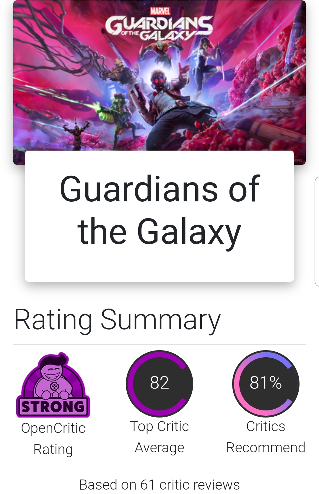 Marvel's Guardians of the Galaxy [PS4,PS5 ANA KONU] 26 Ekim 2021