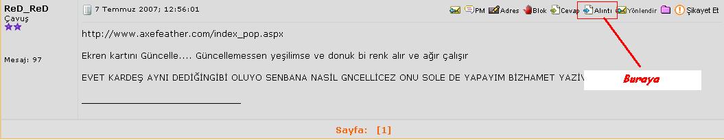  Bİ SORUNUM VAR BAKARMISINIZ